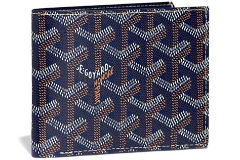 goyard navy blue wallet|Goyard victoire wallet price.